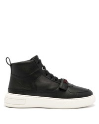 schwarze hohe Sneakers aus Leder von Bally