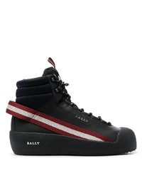schwarze hohe Sneakers aus Leder von Bally