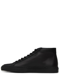 schwarze hohe Sneakers aus Leder von Common Projects