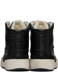schwarze hohe Sneakers aus Leder von Isabel Marant