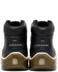 schwarze hohe Sneakers aus Leder von Coach 1941