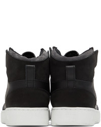 schwarze hohe Sneakers aus Leder von Axel Arigato