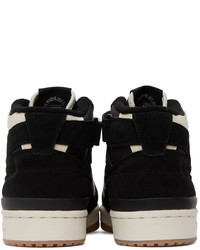 schwarze hohe Sneakers aus Leder von adidas Originals