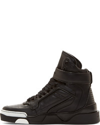 schwarze hohe Sneakers aus Leder von Givenchy