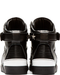 schwarze hohe Sneakers aus Leder von Givenchy