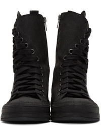 schwarze hohe Sneakers aus Leder von Ann Demeulemeester