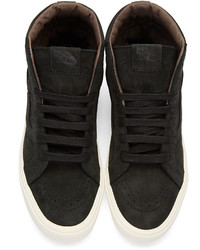 schwarze hohe Sneakers aus Leder von Vans