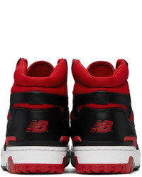 schwarze hohe Sneakers aus Leder von New Balance