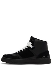 schwarze hohe Sneakers aus Leder von VERSACE JEANS COUTURE