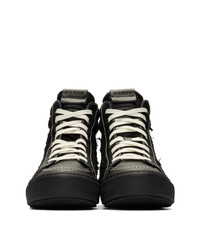 schwarze hohe Sneakers aus Leder von Rhude