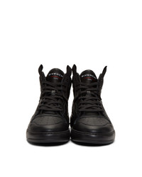 schwarze hohe Sneakers aus Leder von Givenchy