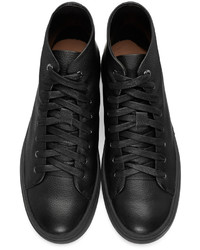 schwarze hohe Sneakers aus Leder von Tiger of Sweden