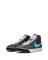 schwarze hohe Sneakers aus Leder von Nike