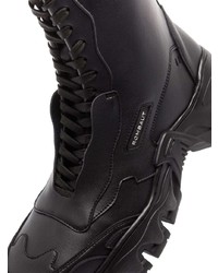 schwarze hohe Sneakers aus Leder von Rombaut