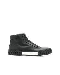 schwarze hohe Sneakers aus Leder von Both