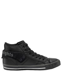 schwarze hohe Sneakers aus Leder von British Knights