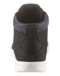 schwarze hohe Sneakers aus Leder von BRUNO BANANI