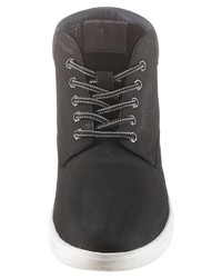 schwarze hohe Sneakers aus Leder von BRUNO BANANI