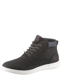 schwarze hohe Sneakers aus Leder von BRUNO BANANI