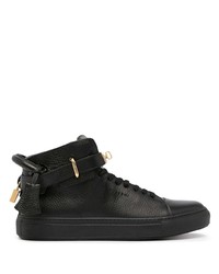 schwarze hohe Sneakers aus Leder von Buscemi