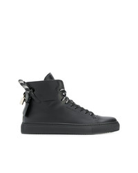 schwarze hohe Sneakers aus Leder von Buscemi