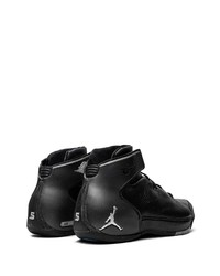 schwarze hohe Sneakers aus Leder von Jordan