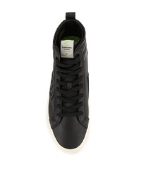 schwarze hohe Sneakers aus Leder von Cariuma