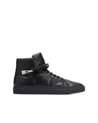 schwarze hohe Sneakers aus Leder von Cesare Paciotti