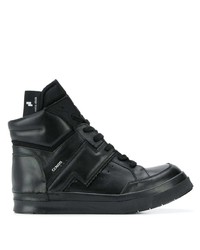 schwarze hohe Sneakers aus Leder von Cinzia Araia