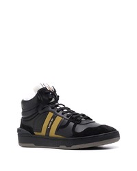 schwarze hohe Sneakers aus Leder von Lanvin