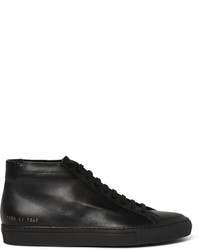 schwarze hohe Sneakers aus Leder von Common Projects