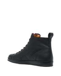 schwarze hohe Sneakers aus Leder von Bally