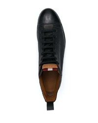 schwarze hohe Sneakers aus Leder von Bally