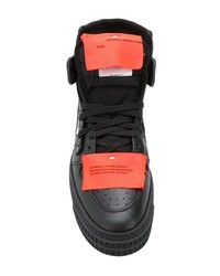 schwarze hohe Sneakers aus Leder von Off-White