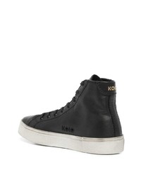 schwarze hohe Sneakers aus Leder von Koio