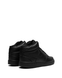 schwarze hohe Sneakers aus Leder von Nike