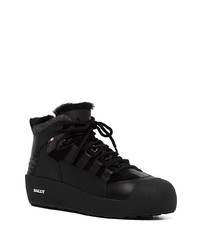 schwarze hohe Sneakers aus Leder von Bally