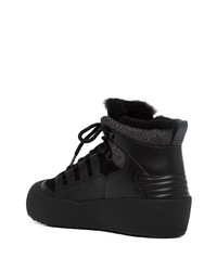 schwarze hohe Sneakers aus Leder von Bally