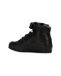 schwarze hohe Sneakers aus Leder von Hender Scheme