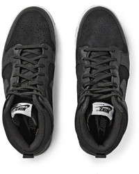 schwarze hohe Sneakers aus Leder von Nike