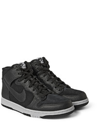 schwarze hohe Sneakers aus Leder von Nike