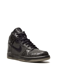 schwarze hohe Sneakers aus Leder von Nike