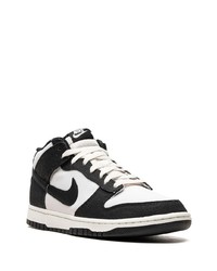 schwarze hohe Sneakers aus Leder von Nike