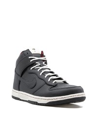 schwarze hohe Sneakers aus Leder von Nike