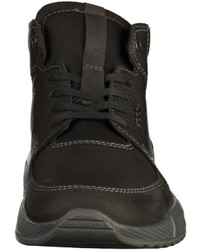 schwarze hohe Sneakers aus Leder von Ecco