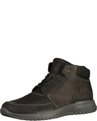 schwarze hohe Sneakers aus Leder von Ecco