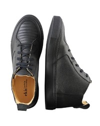 schwarze hohe Sneakers aus Leder von EKN Footwear