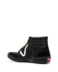 schwarze hohe Sneakers aus Leder von Vans