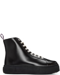 schwarze hohe Sneakers aus Leder von Eytys
