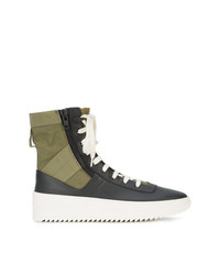 schwarze hohe Sneakers aus Leder von Fear Of God